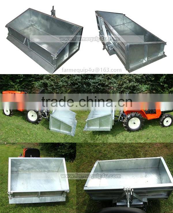 3-Point Rear Tipping Transport Box for Compact Tractors Kubota,Iseki