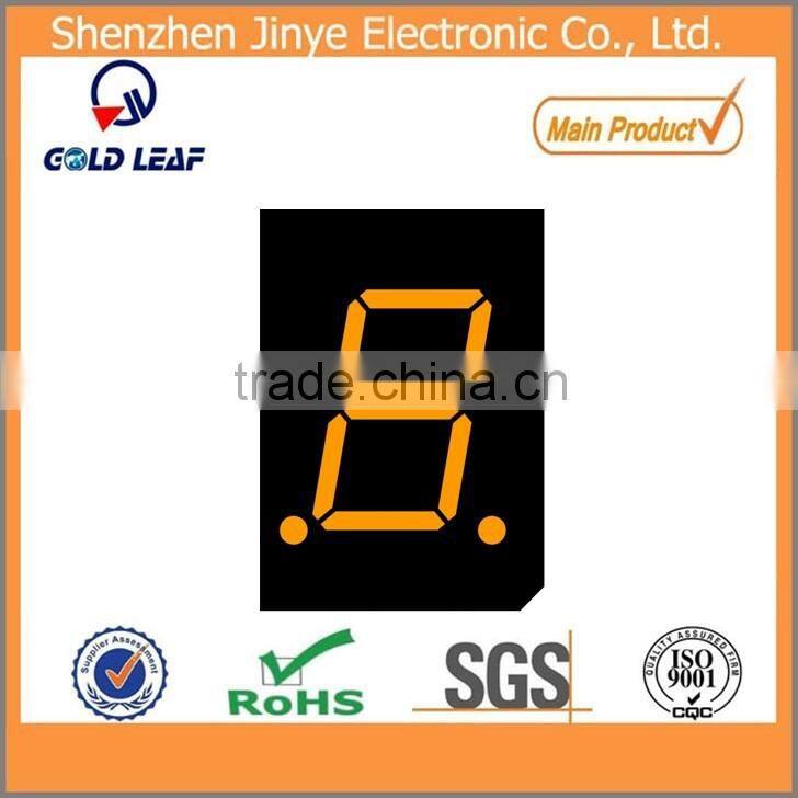 single digit 7 segment led display orange color numeric display