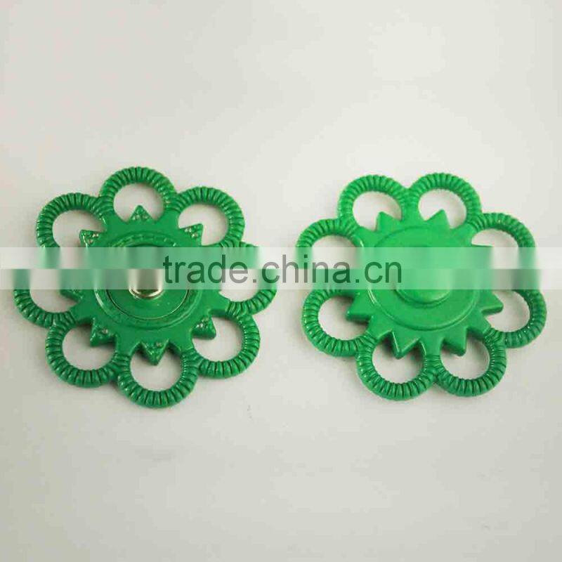 Perfect custom two parts spray paint buckle snao paint button