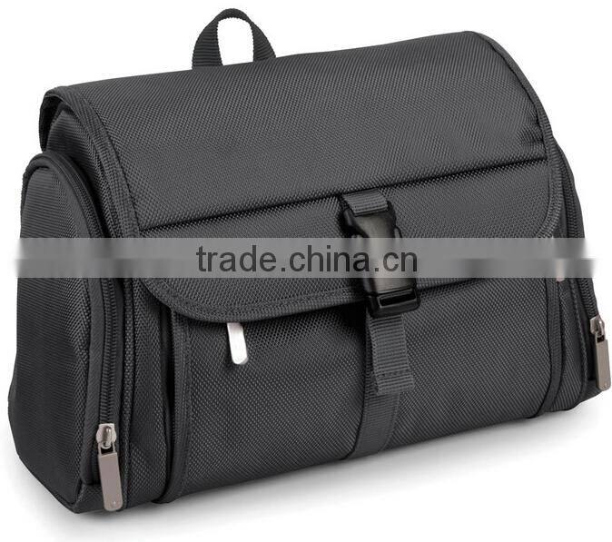 large folding 1680 denier ballistic nylon travel hanging toiletry bag