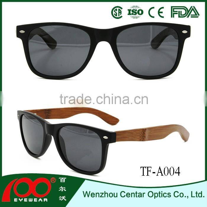 China supplier high quality optical glasses , wood polarized sunglasses , Bamboo sunglasses
