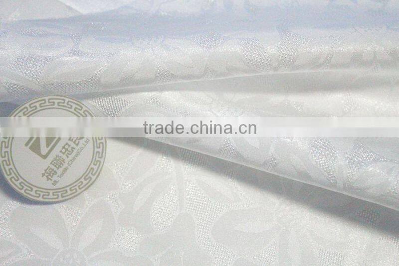 Jacquard shiny brocade fabric 100% polyester shiny jacquard fabric for blouse and fashion dress