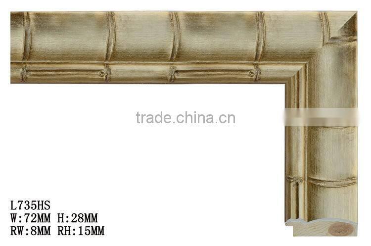 Wholesale W65MM * H43MM 24k gold frame ps frame moulding
