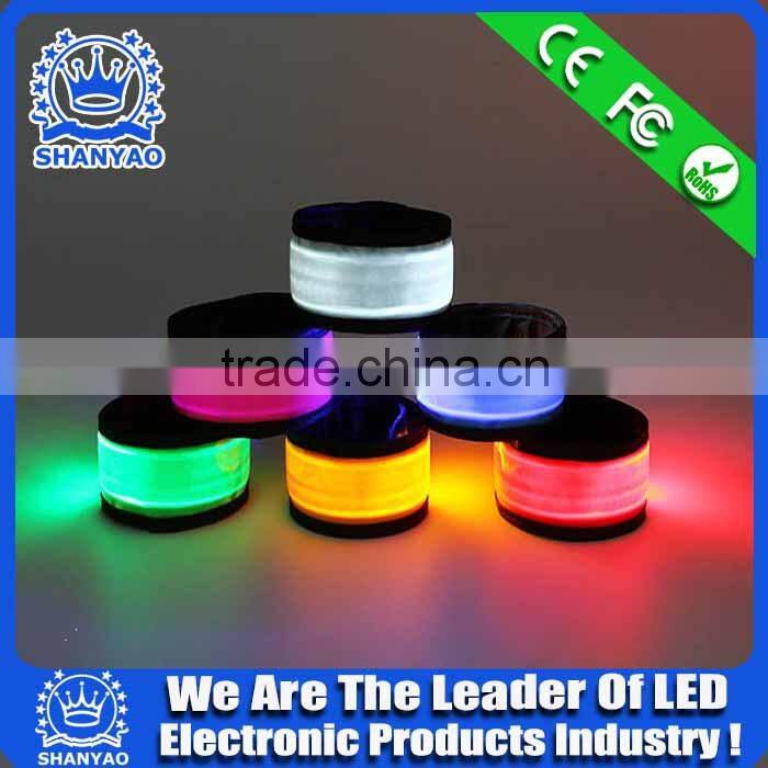 GN004 Six LED Colors TPU Flashing Clap Wristband