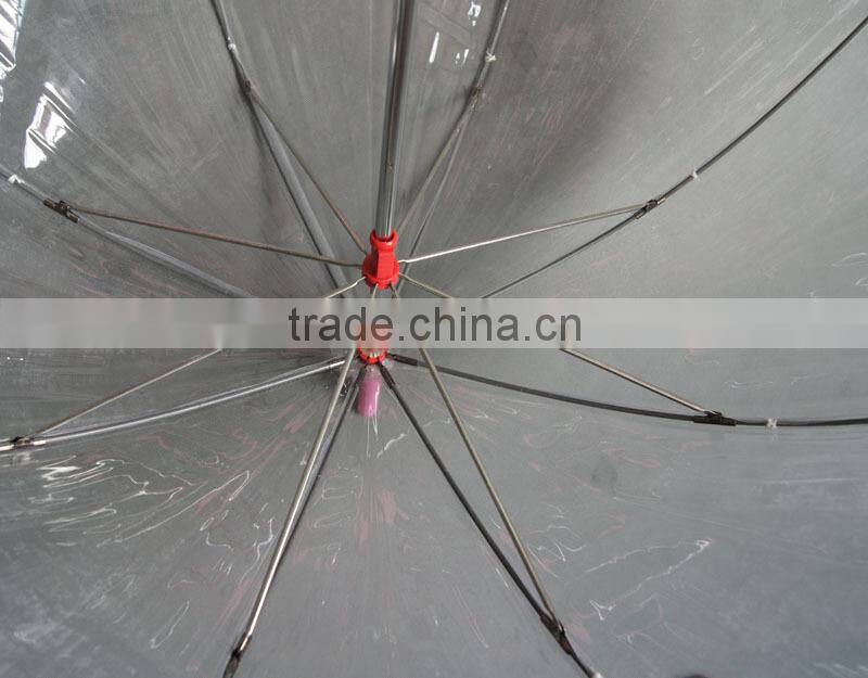 23"x8k dome transparent umbrella from Chinese factory