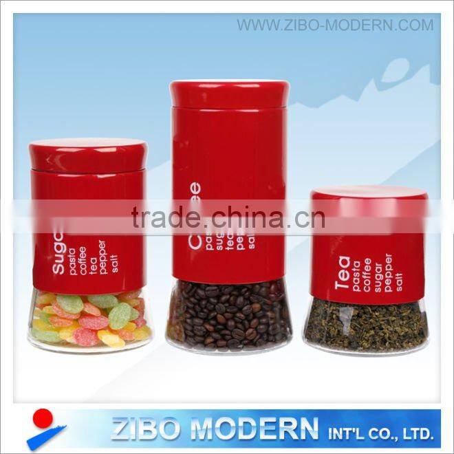 Aluminum lid food clear glass jar/glass bottle