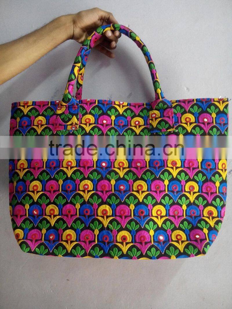 VINTAGE BANJARA BAG TRIBAL EMBROIDERY ETHNIC GYPSY HANDMADE SHOULDER BAG/India traditional Embroidery shopping Vintage Bag