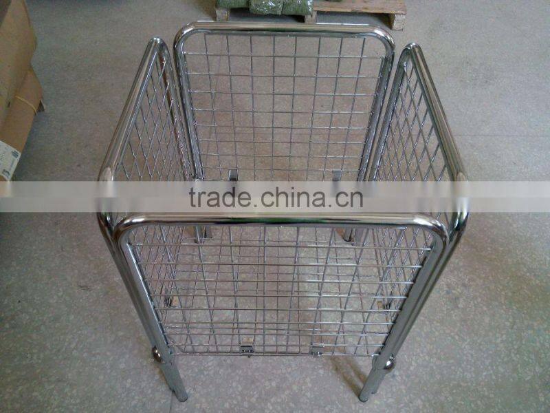 Metal Wire Cage Bin Storage Container