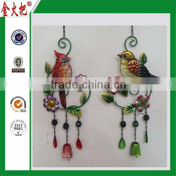 China Wholesale Custom bird metal colorful door hanging decoration