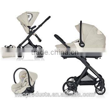 2016 mutifunction luxury lightweight baby stroller 3 in 1 with carrycot and carseat