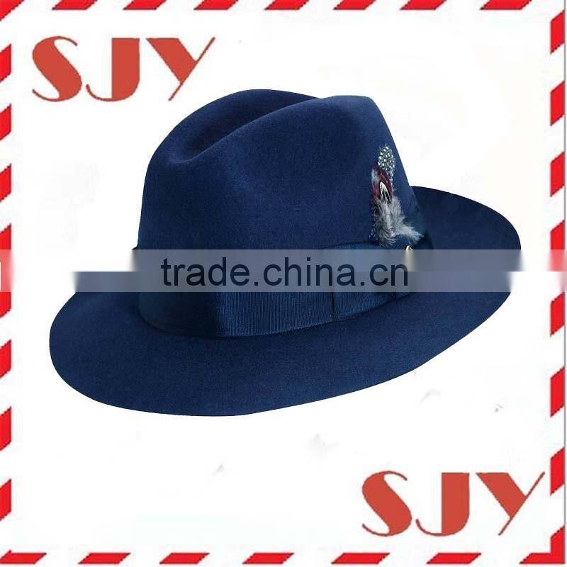 Men's Classic Wool Fully Lined Vintage Fedora Hats