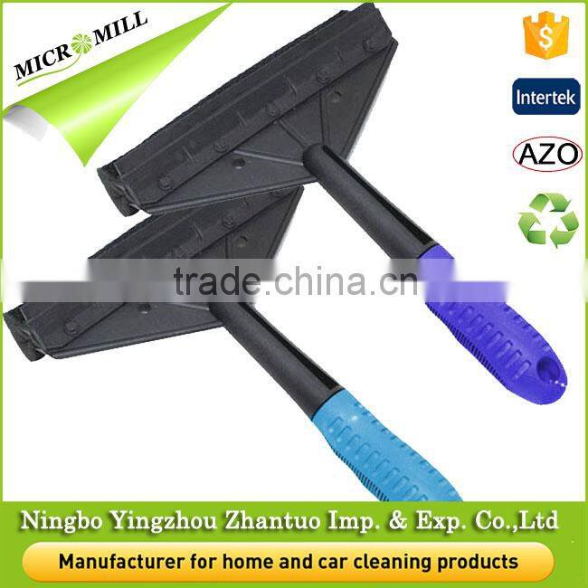 Car rubber squeegee card with short handle