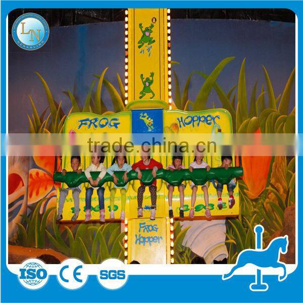 Mini free fall sky tower frog hopper! China supplier Lino amusement jumping frog rides for kids