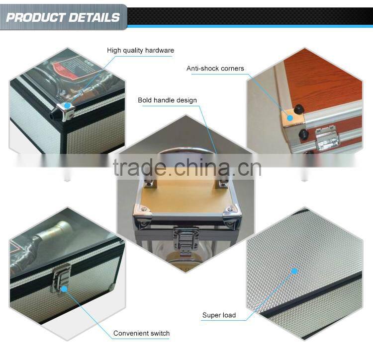 Aluminum high-end wine box,acrylic sweet wine case,wine bottle box