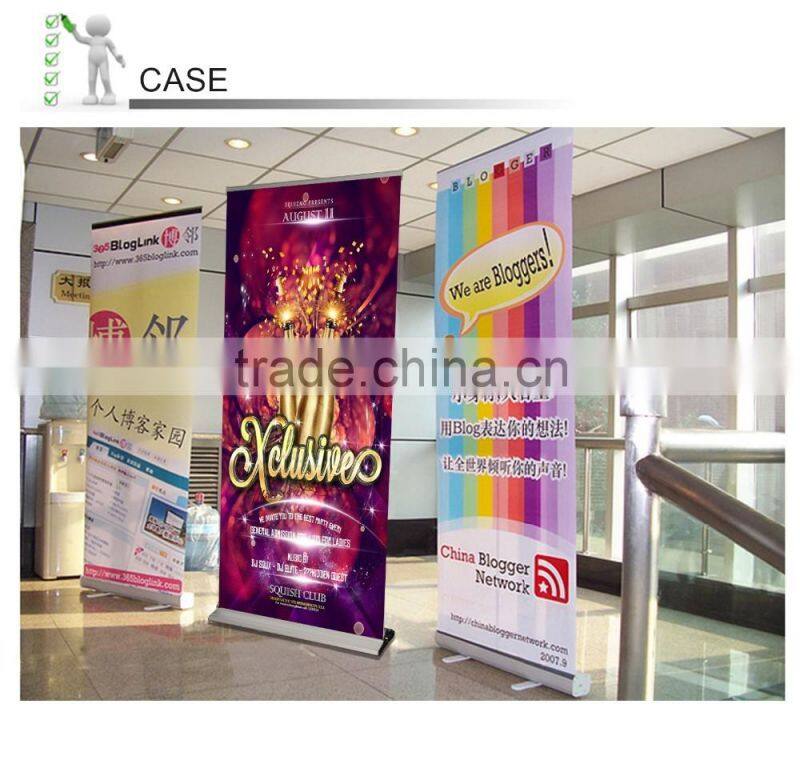 Deluxe aluminium display portable roll screen display stand