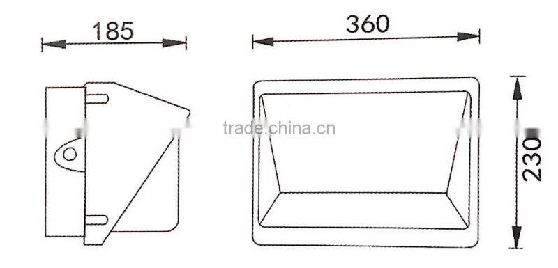good quality 90lm/w 6000K indoor outdoor wall light led
