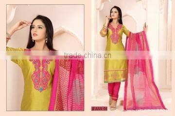 Sprightly Maroon Cotton Churidar Suit/fashion Churidar Suit online