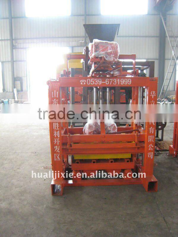 Brick machine manual QTJ4-40,manul fly ash brick machine