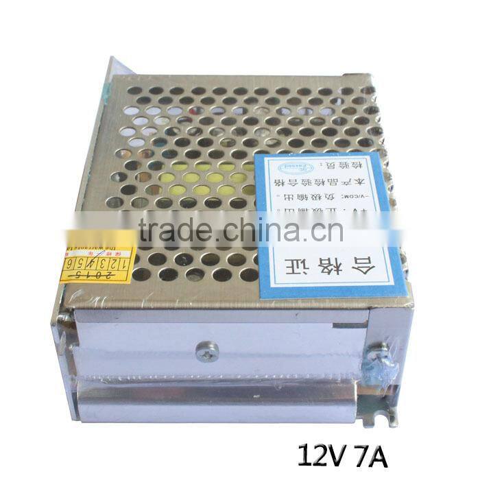 Metal case led adapter 12v Led power supply ac/dc switching adapter for led strip 12v 7a led driver
