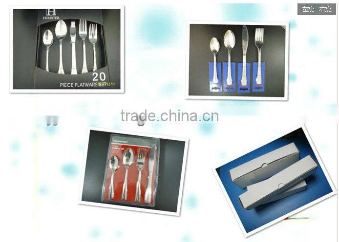 stainless steel flatware black handle