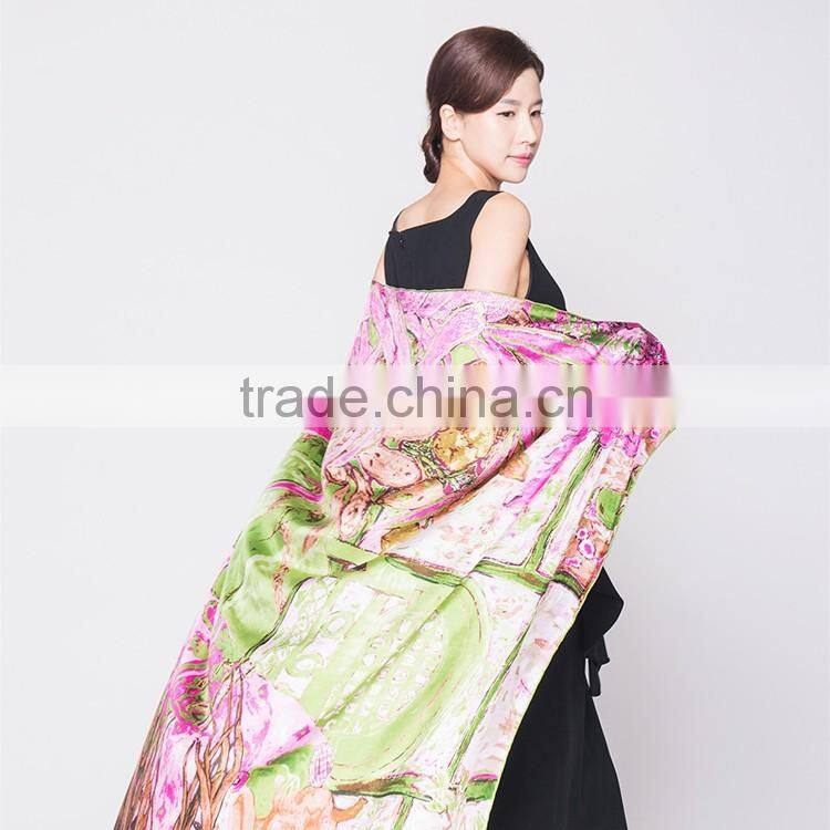 OEM 100% Silk Chiffon Scarf