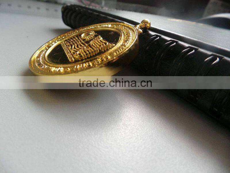 Gold plating embossed double side custom metal coin
