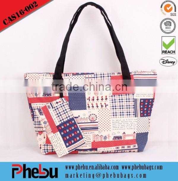 Fashion women tote bag shopping solar beach bag(TOE16-001)