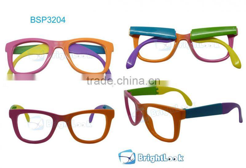 Promotion colorful folding plastic frame sunglasses(BSP3204)
