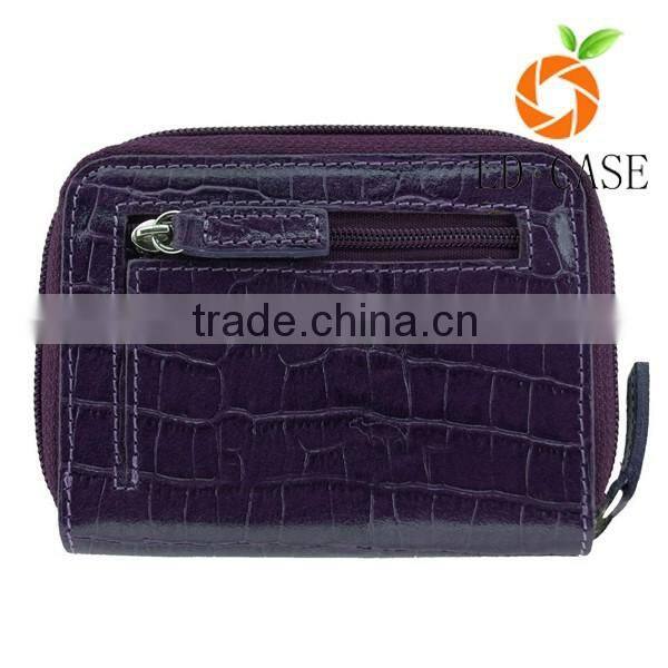 rfid blocking lady crocodile wallet high quality softest leather