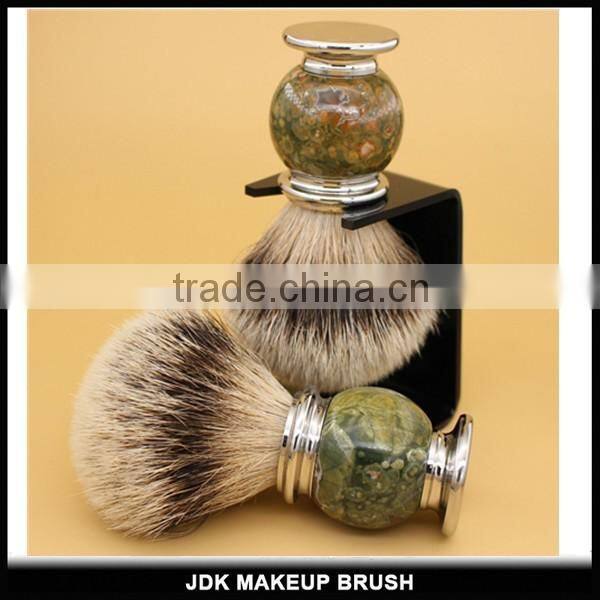 Genuine silvertip badger hair shaving brush men gift stainless steel handle