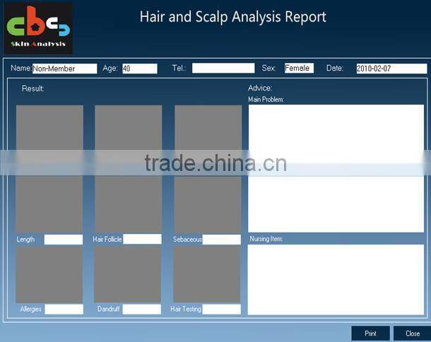 Collagen hair treatment skin and hair analyzer equipment beauty salon machine