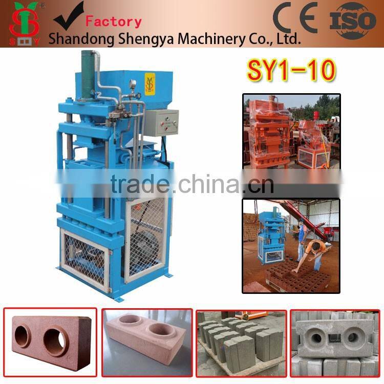 Hot-selling product in Nigeria small scale manual clay brick making machine,interlocking brick machine