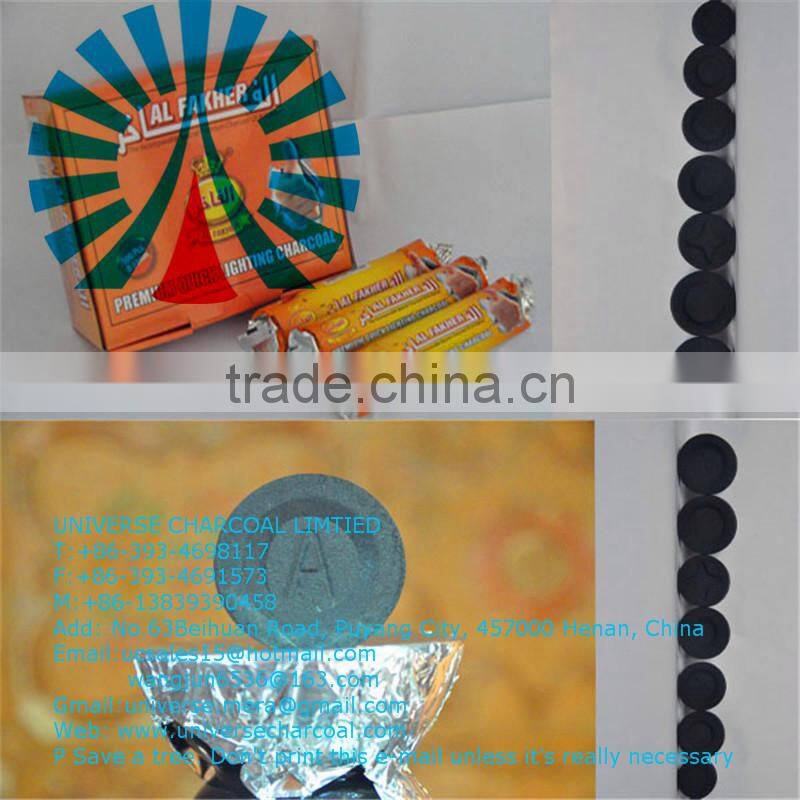 33mm Fast fire Charcoal for Shisha smoking
