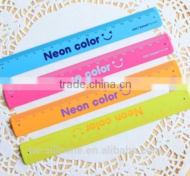 custom silicone wrist band ruler slap ruler