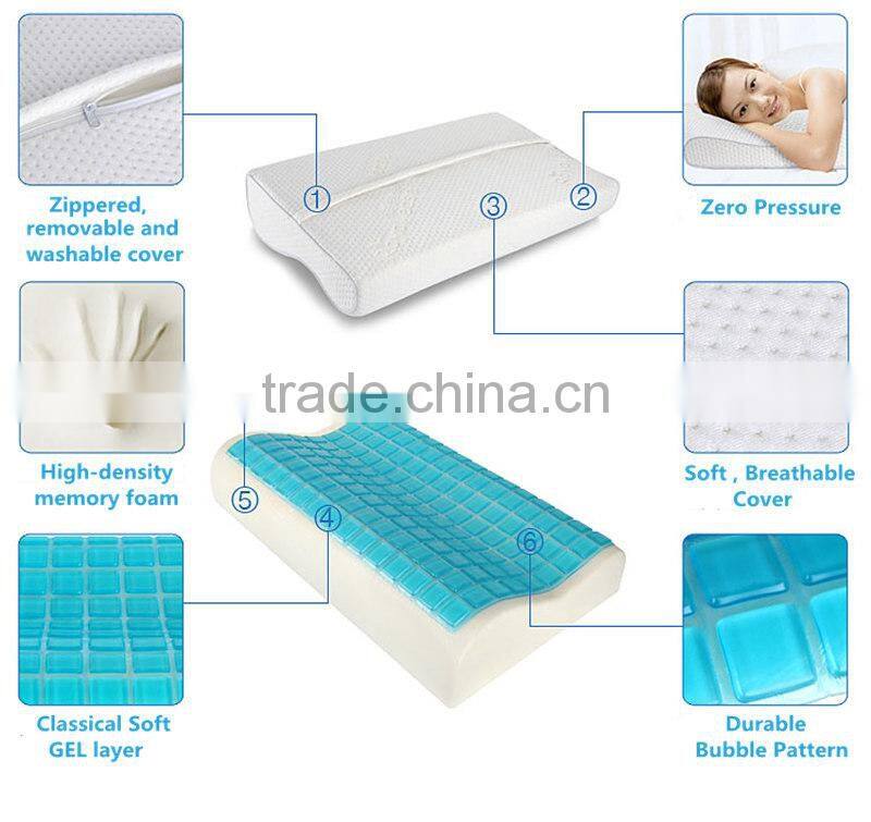 Contour Memory Foam Cooling Gel Pillow