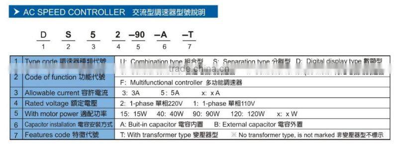 HOULE high quality speed controller for gear reduction motor
