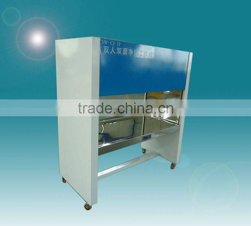 SW-CJ-2F vertical airflow stainless steel labortory clean workbench