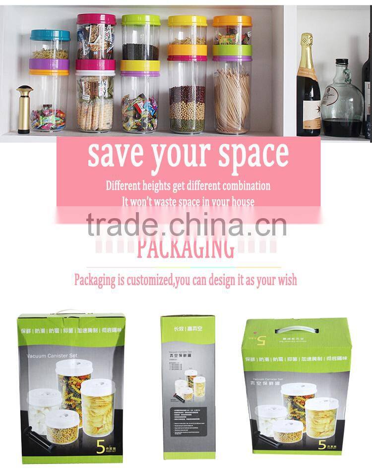 Kitchenware-Vacuum Plastic Canister vacuum seal air tight storage food savers food storage containers