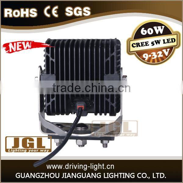 2015 waterproof ip67 high quality led lights 12v 24 volt truck lights 6 inch 60w led work light