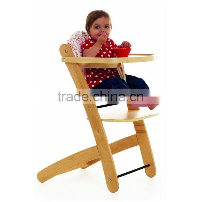 European Beech wood baby high chair baby highchair