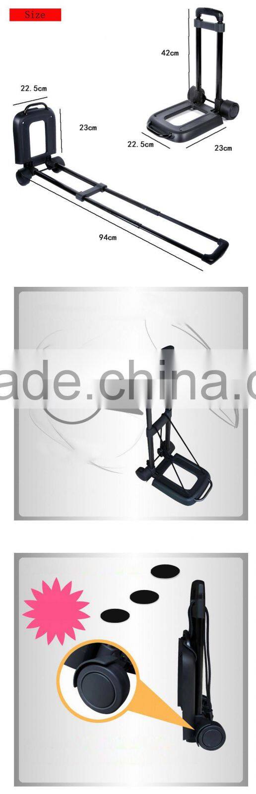 Folding Shopping Trolley Mini Push Hand Travel Luggage Cart Portable Foldable