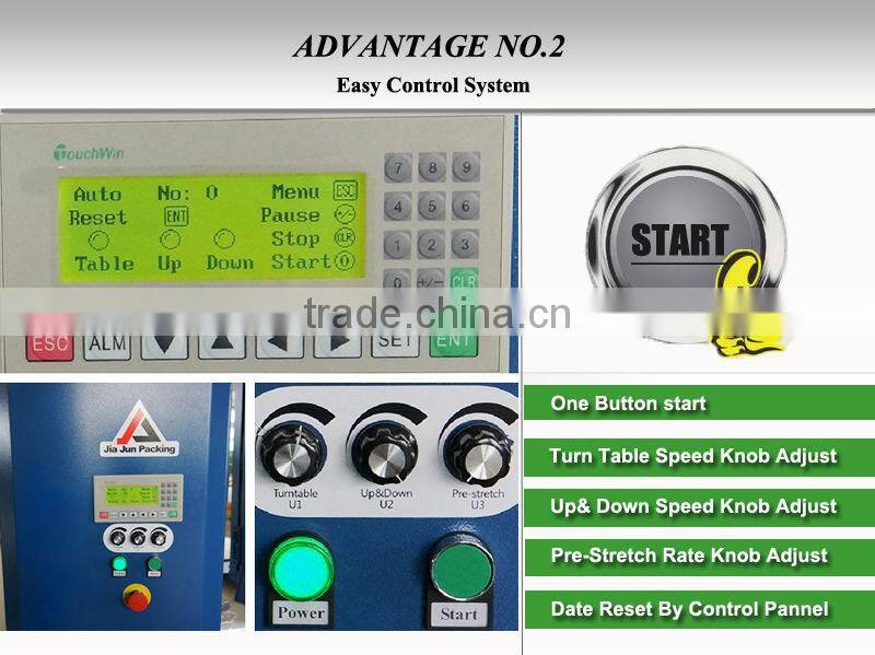 Good Quality pallet stretch wrapping machine with full details