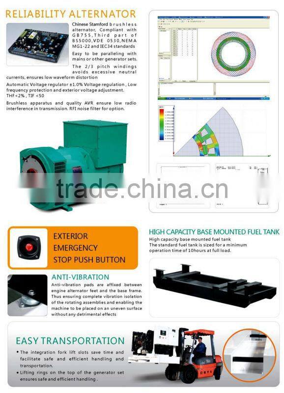 Water Cooled 4-Stroke Super Silent Diesel Generator 8KW-500KW
