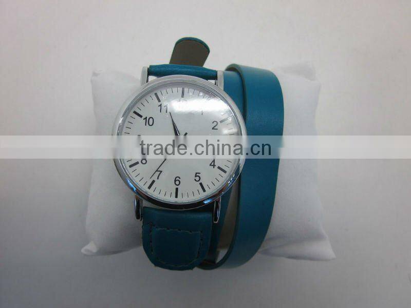 Long leather strap fashion lady wrist watch HOT !!!