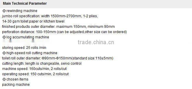 DL-WSZ-LX 2500 Series of Full-automatic High-speed Kitchen Towel Auto Packaging Production Line