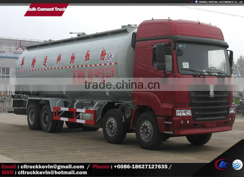 4 axles 50 tons 8x4 bulk cement tanker truck