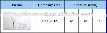 Wholesale Colored Glass Water Goblets With Strip Stem sale