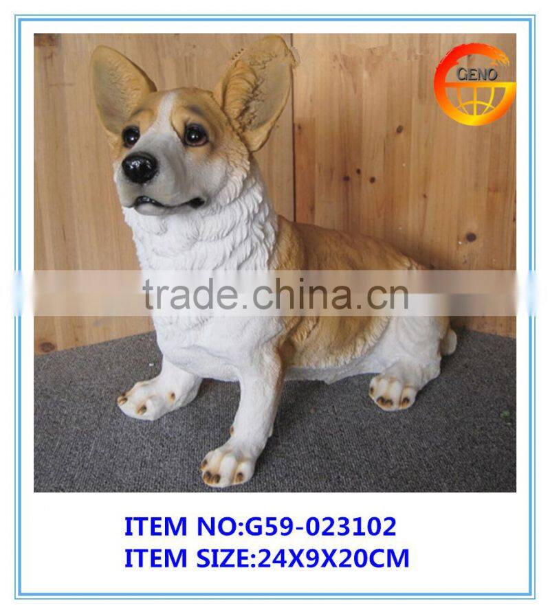 hot sellining decoractive dog resin garden statues