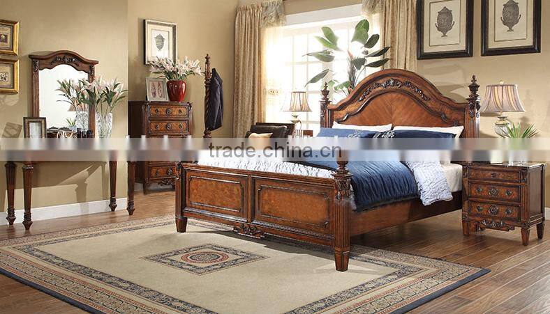 Classic American solid wood furniture five drawers side cabinet