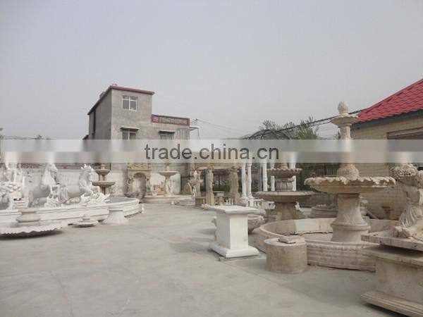 Russian style granite wall fountain with figure statue